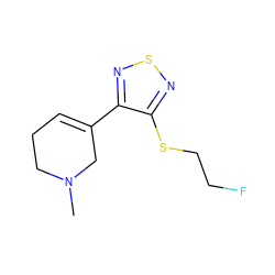 CN1CCC=C(c2nsnc2SCCF)C1 ZINC000013740006