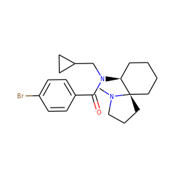 CN1CCC[C@@]12CCCC[C@@H]2N(CC1CC1)C(=O)c1ccc(Br)cc1 ZINC000028254521