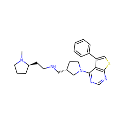 CN1CCC[C@@H]1CCNC[C@@H]1CCN(c2ncnc3scc(-c4ccccc4)c23)C1 ZINC000146402911