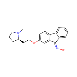 CN1CCC[C@@H]1CCOc1ccc2c(c1)/C(=N/O)c1ccccc1-2 ZINC000026579017