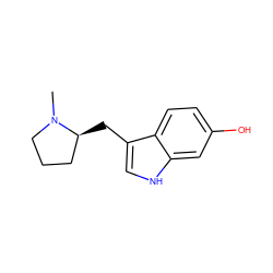 CN1CCC[C@@H]1Cc1c[nH]c2cc(O)ccc12 ZINC000027418281