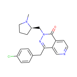 CN1CCC[C@@H]1Cn1nc(Cc2ccc(Cl)cc2)c2cnccc2c1=O ZINC000095561631