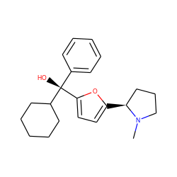 CN1CCC[C@@H]1c1ccc([C@@](O)(c2ccccc2)C2CCCCC2)o1 ZINC000045260863