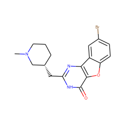 CN1CCC[C@H](Cc2nc3c(oc4ccc(Br)cc43)c(=O)[nH]2)C1 ZINC000084724170