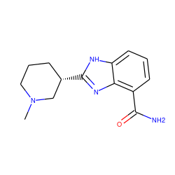 CN1CCC[C@H](c2nc3c(C(N)=O)cccc3[nH]2)C1 ZINC000040845959