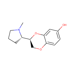 CN1CCC[C@H]1[C@@H]1COc2ccc(O)cc2O1 ZINC000073159659