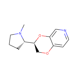 CN1CCC[C@H]1[C@@H]1COc2ccncc2O1 ZINC001772603641