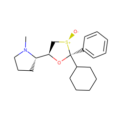 CN1CCC[C@H]1[C@H]1C[S@@+]([O-])[C@@](c2ccccc2)(C2CCCCC2)O1 ZINC000040429985