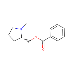 CN1CCC[C@H]1COC(=O)c1ccccc1 ZINC000039203857
