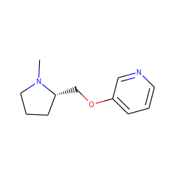 CN1CCC[C@H]1COc1cccnc1 ZINC000003805141