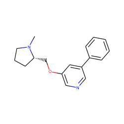 CN1CCC[C@H]1COc1cncc(-c2ccccc2)c1 ZINC000027714586