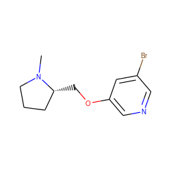 CN1CCC[C@H]1COc1cncc(Br)c1 ZINC000026506589