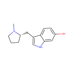 CN1CCC[C@H]1Cc1c[nH]c2cc(O)ccc12 ZINC000027419380