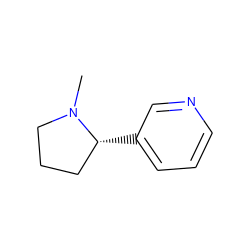 CN1CCC[C@H]1c1cccnc1 ZINC000000391812