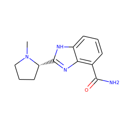 CN1CCC[C@H]1c1nc2c(C(N)=O)cccc2[nH]1 ZINC000040379205