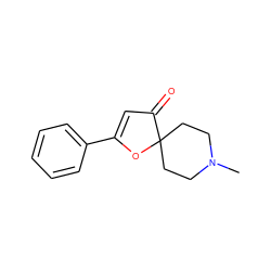 CN1CCC2(CC1)OC(c1ccccc1)=CC2=O ZINC000026274181