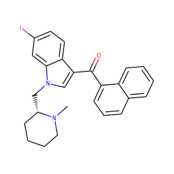 CN1CCCC[C@@H]1Cn1cc(C(=O)c2cccc3ccccc23)c2ccc(I)cc21 ZINC000013674185