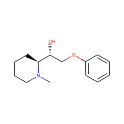 CN1CCCC[C@H]1[C@H](O)COc1ccccc1 ZINC000026186538