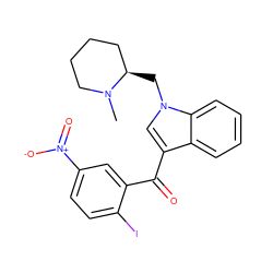 CN1CCCC[C@H]1Cn1cc(C(=O)c2cc([N+](=O)[O-])ccc2I)c2ccccc21 ZINC000001490856