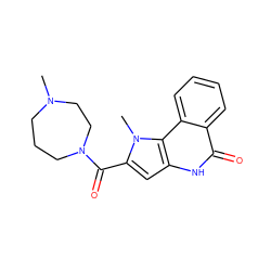 CN1CCCN(C(=O)c2cc3[nH]c(=O)c4ccccc4c3n2C)CC1 ZINC000169352940