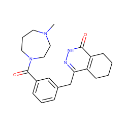 CN1CCCN(C(=O)c2cccc(Cc3n[nH]c(=O)c4c3CCCC4)c2)CC1 ZINC000169175754