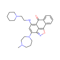 CN1CCCN(c2cc(NCCN3CCCCC3)c3c4c(onc24)-c2ccccc2C3=O)CC1 ZINC001772649447