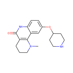 CN1CCCc2c1c1cc(OC3CCNCC3)ccc1[nH]c2=O ZINC000118734535