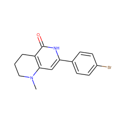 CN1CCCc2c1cc(-c1ccc(Br)cc1)[nH]c2=O ZINC000146138128