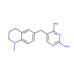 CN1CCCc2cc(Cc3cnc(N)nc3N)ccc21 ZINC000029567539