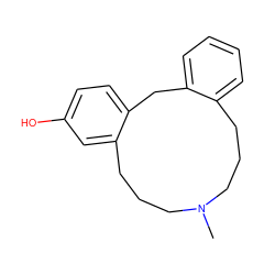 CN1CCCc2ccccc2Cc2ccc(O)cc2CCC1 ZINC000028711632