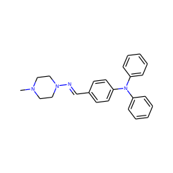 CN1CCN(/N=C/c2ccc(N(c3ccccc3)c3ccccc3)cc2)CC1 ZINC000004871780