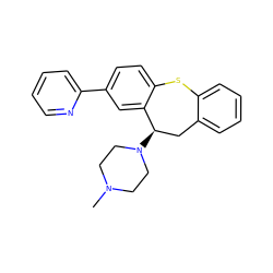 CN1CCN([C@@H]2Cc3ccccc3Sc3ccc(-c4ccccn4)cc32)CC1 ZINC000064549169