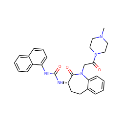 CN1CCN(C(=O)CN2C(=O)[C@@H](NC(=O)Nc3cccc4ccccc34)CCc3ccccc32)CC1 ZINC000013899108