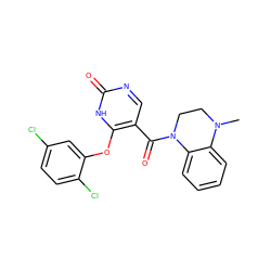 CN1CCN(C(=O)c2cnc(=O)[nH]c2Oc2cc(Cl)ccc2Cl)c2ccccc21 ZINC000230524298