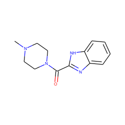 CN1CCN(C(=O)c2nc3ccccc3[nH]2)CC1 ZINC000013678205