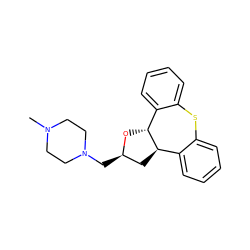 CN1CCN(C[C@@H]2C[C@@H]3c4ccccc4Sc4ccccc4[C@H]3O2)CC1 ZINC000026662718