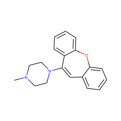 CN1CCN(C2=Cc3ccccc3Oc3ccccc32)CC1 ZINC000026648468