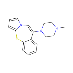 CN1CCN(C2=Cn3cccc3Sc3ccccc32)CC1 ZINC000028014373