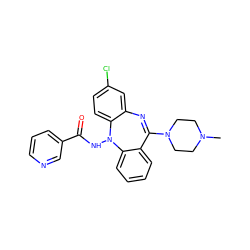 CN1CCN(C2=Nc3cc(Cl)ccc3N(NC(=O)c3cccnc3)c3ccccc32)CC1 ZINC000036188218