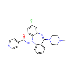 CN1CCN(C2=Nc3cc(Cl)ccc3N(NC(=O)c3ccncc3)c3ccccc32)CC1 ZINC000036188222