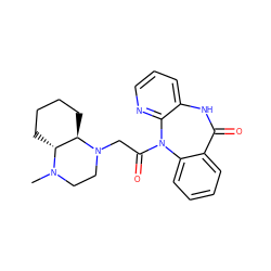 CN1CCN(CC(=O)N2c3ccccc3C(=O)Nc3cccnc32)[C@@H]2CCCC[C@H]21 ZINC000040917082