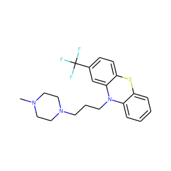 CN1CCN(CCCN2c3ccccc3Sc3ccc(C(F)(F)F)cc32)CC1 ZINC000019418959