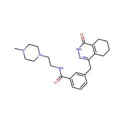 CN1CCN(CCNC(=O)c2cccc(Cc3n[nH]c(=O)c4c3CCCC4)c2)CC1 ZINC000167855660