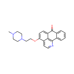 CN1CCN(CCOc2ccc3c4c(nccc24)-c2ccccc2C3=O)CC1 ZINC000071341858