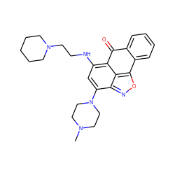 CN1CCN(c2cc(NCCN3CCCCC3)c3c4c(onc24)-c2ccccc2C3=O)CC1 ZINC001772616247