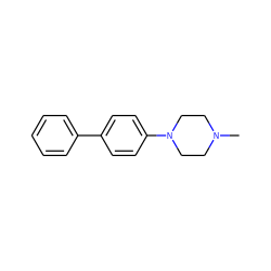 CN1CCN(c2ccc(-c3ccccc3)cc2)CC1 ZINC000196097362