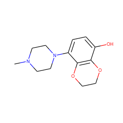 CN1CCN(c2ccc(O)c3c2OCCO3)CC1 ZINC001772623829