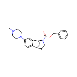 CN1CCN(c2ccc3c(c2)[C@H]2C[C@@H]3CCN2C(=O)OCc2ccccc2)CC1 ZINC000061942330