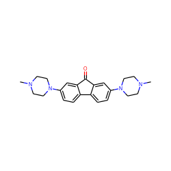 CN1CCN(c2ccc3c(c2)C(=O)c2cc(N4CCN(C)CC4)ccc2-3)CC1 ZINC000082157329