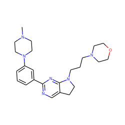 CN1CCN(c2cccc(-c3ncc4c(n3)N(CCCN3CCOCC3)CC4)c2)CC1 ZINC000299839299